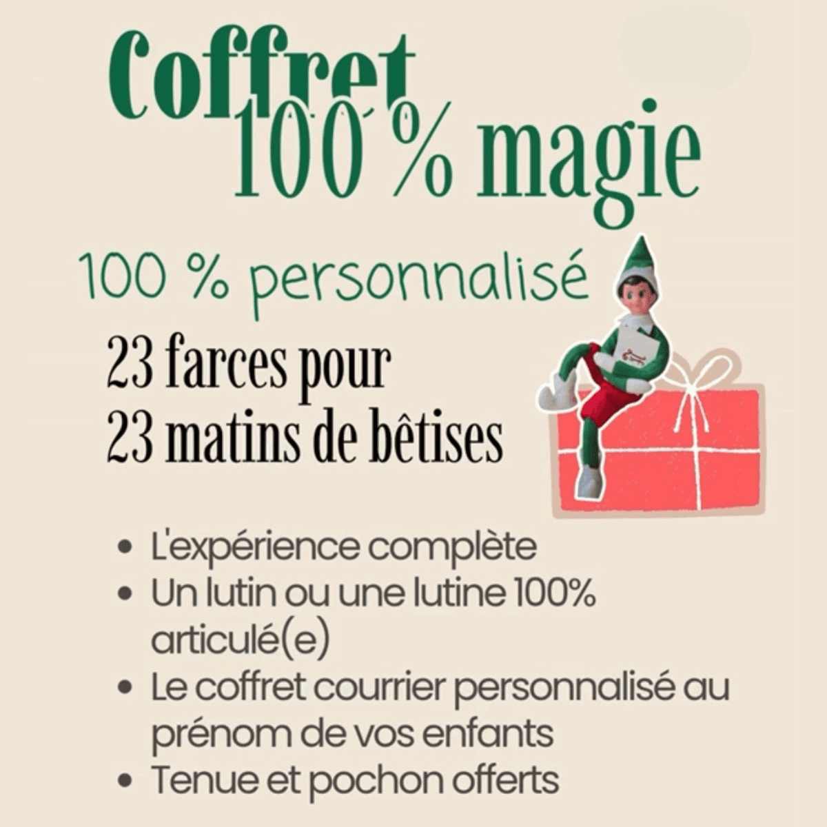 Coffret 100% Magie, On a pensé à tout de Mi-Novembre à Fin Décembre,