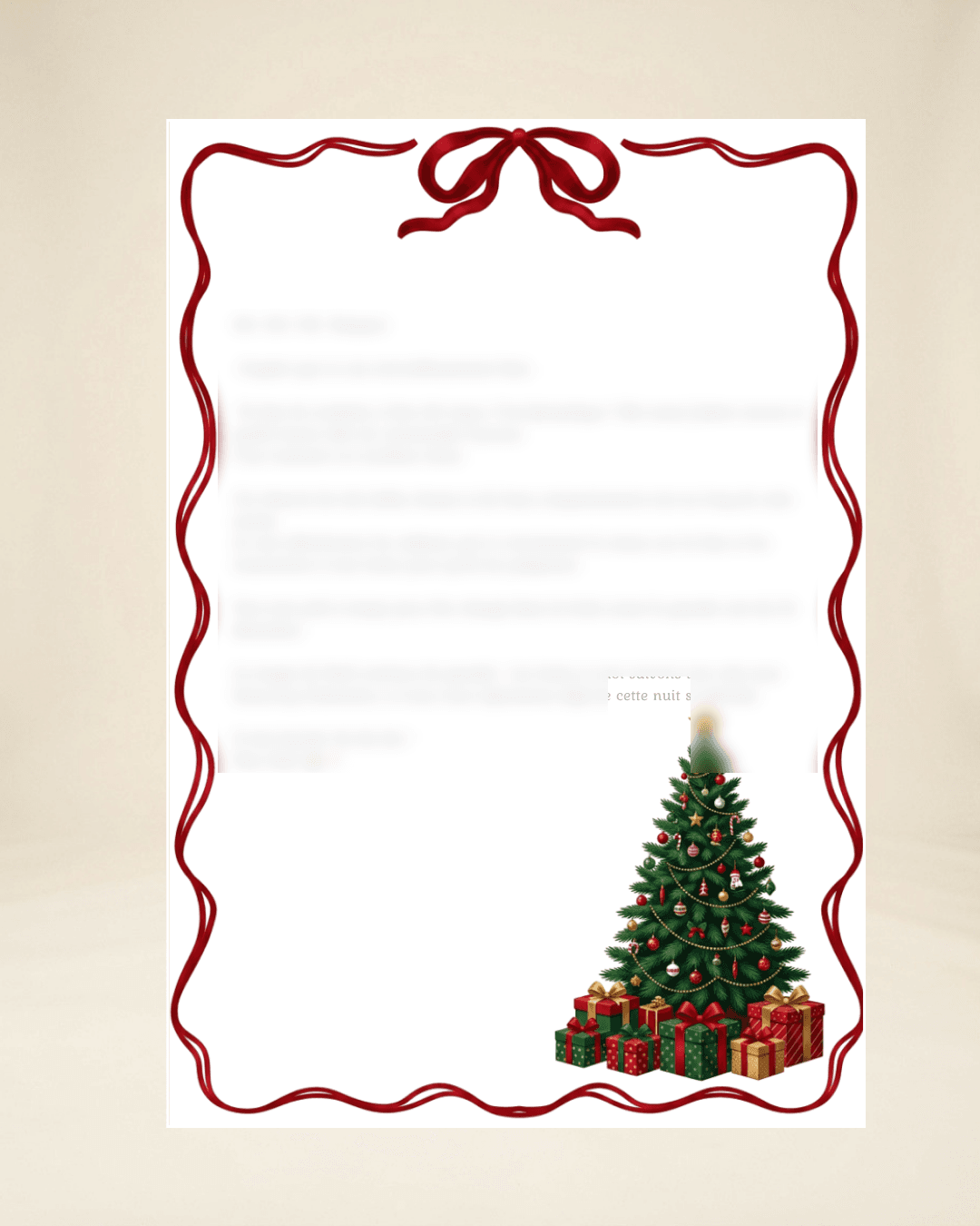 Réponse du Père Noël à la Liste de Cadeaux
