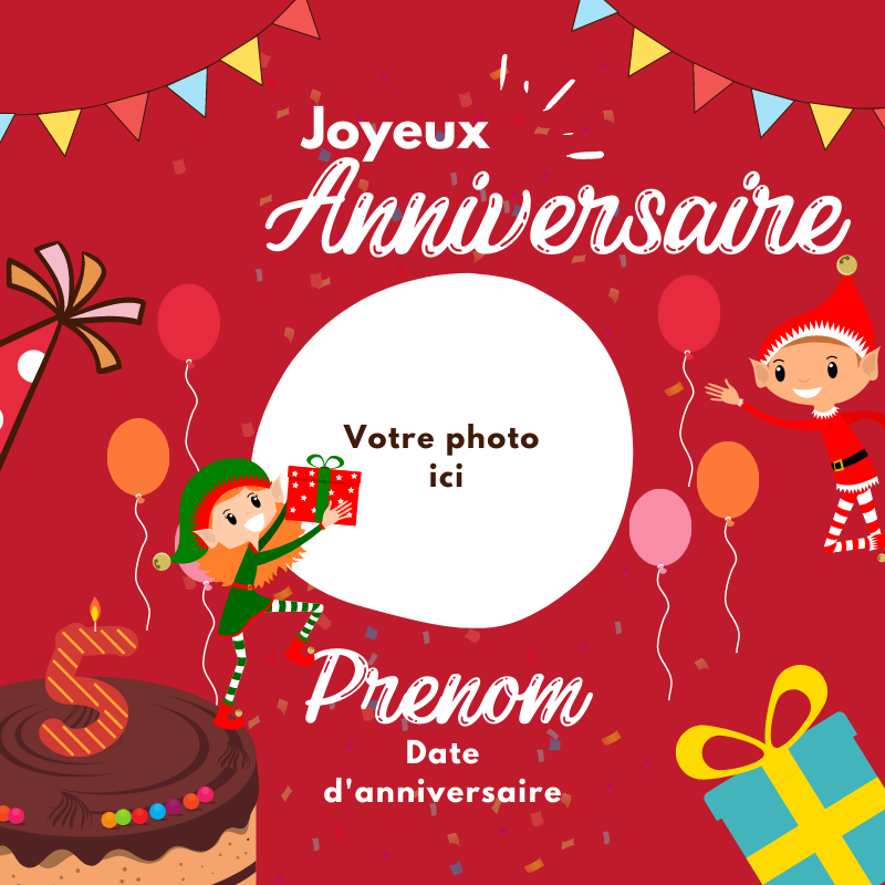 Carte D Anniversaire Et Son Cadeau De La Part De Vos Lutins Lutins Farceurs