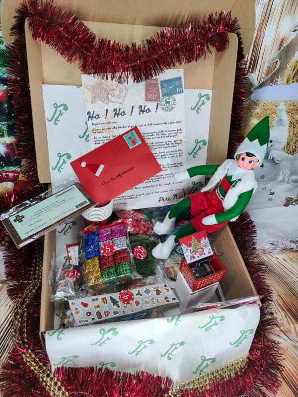 Coffret Premium : Lutin Hotte à betise et lettre du pere noel